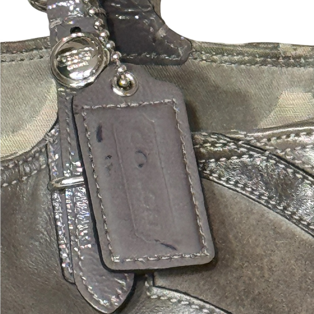 Coach Gray Patchwork Tote 2010 - image 2